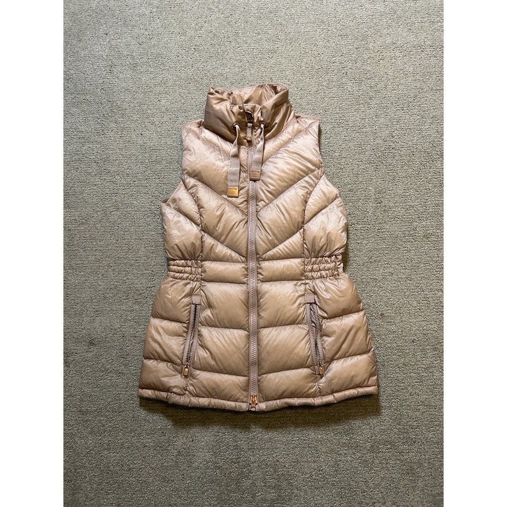 Athleta Whisper Featherless Puffer Vest Womens S Blush Quilted Insulated Coat